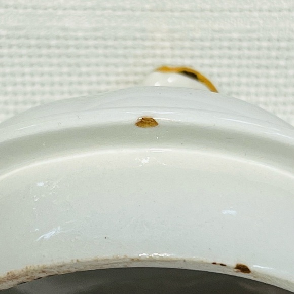 Ironstone Teapot VTG Ellegreave 598A Yellow Roses Scalloped Gold Trim EUC - Picture 10 of 10